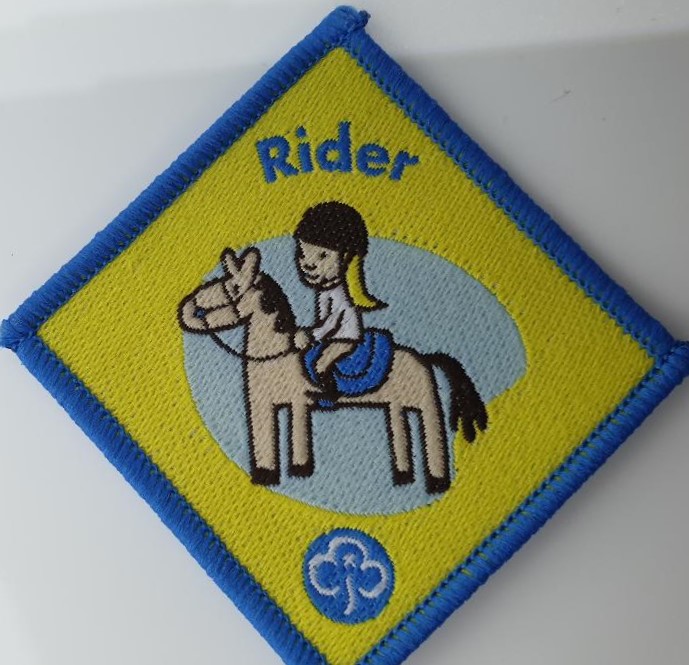Advanced Rider Badge Brownie – Pony Rider/Rider – Leslie's Guiding Badge History